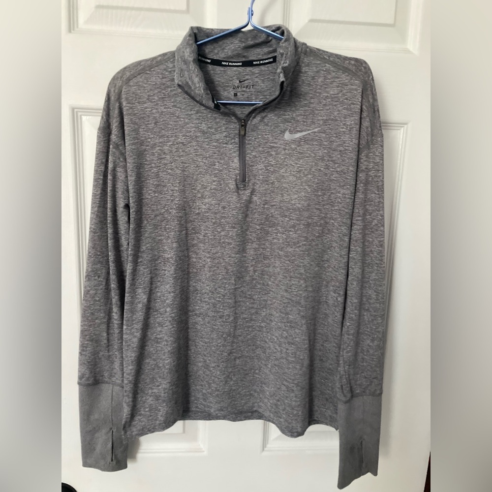Nike Dri-FIT Gray Running Top Small